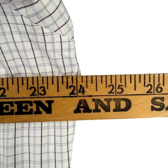 Brooks Brothers Mens Button-Down Long Sleeve Shirt 16 1/2 104B Cotton/Spandex Wh - Picture 10 of 11